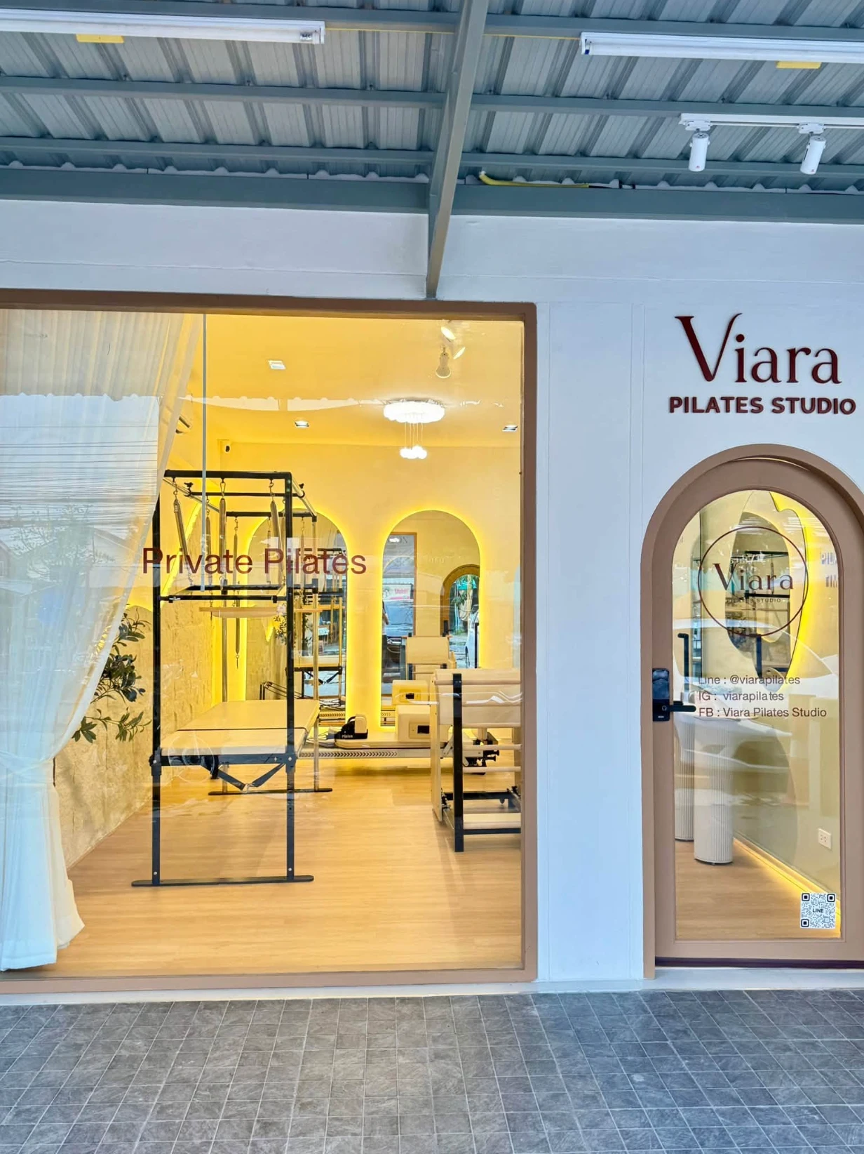 The front of Viara Pilates Studio on Nawamin 42